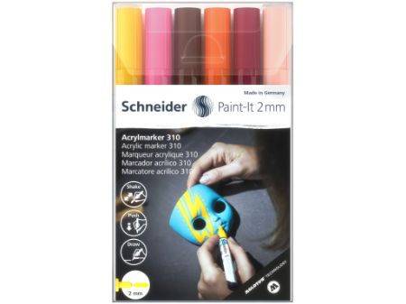 Poza cu Marker cu vopsea acrilică Paint-It 310 2 mm Schneider 6 buc/set3