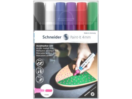 Poza cu Marker cu vopsea acrilică Paint-It 320 4 mm Schneider 6 buc/set1